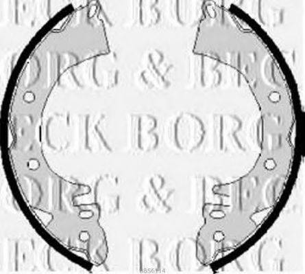 BORG & BECK BBS6114 Комплект тормозных колодок