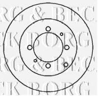 BORG & BECK BBD4197 Тормозной диск