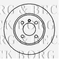 BORG & BECK BBD4311 Тормозной диск