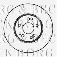 BORG & BECK BBD5002 Тормозной диск