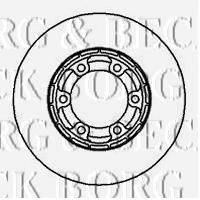 BORG & BECK BBD5098 Тормозной диск
