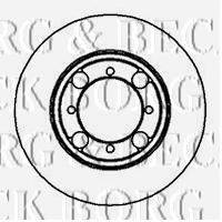 BORG & BECK BBD5154 Тормозной диск