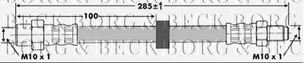 BORG & BECK BBH6874 Тормозной шланг