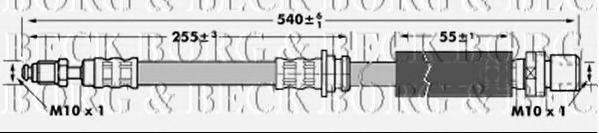 BORG & BECK BBH6964 Тормозной шланг