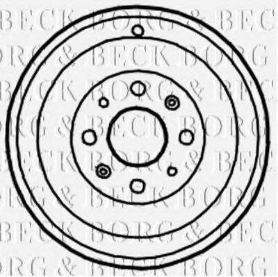 BORG & BECK BBR7122 Тормозной барабан