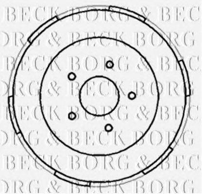 BORG & BECK BBR7186 Тормозной барабан