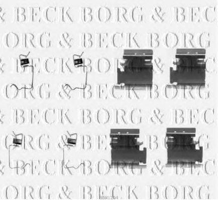 BORG & BECK BBK1204 Комплектующие, колодки дискового тормоза