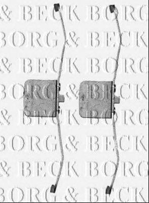 BORG & BECK BBK1226 Комплектующие, колодки дискового тормоза