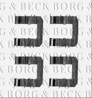 BORG & BECK BBK1252 Комплектующие, колодки дискового тормоза