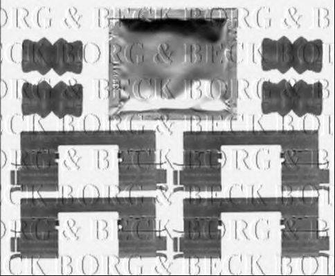 BORG & BECK BBK1262 Комплектующие, колодки дискового тормоза