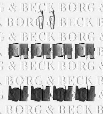 BORG & BECK BBK1338 Комплектующие, колодки дискового тормоза