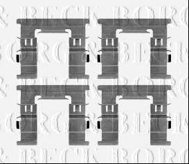 BORG & BECK BBK1467 Комплектующие, колодки дискового тормоза