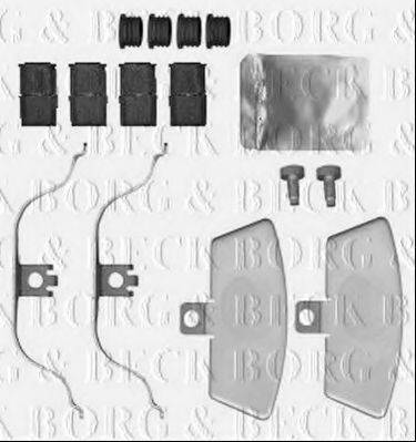 BORG & BECK BBK1560 Комплектующие, колодки дискового тормоза