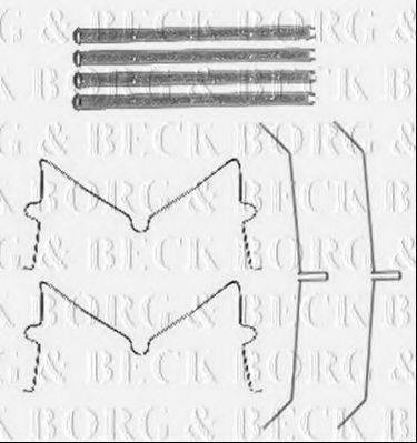BORG & BECK BBK1588 Комплектующие, колодки дискового тормоза