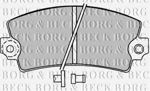 BORG & BECK BBP1047 Комплект тормозных колодок, дисковый тормоз