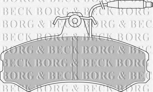 BORG & BECK BBP1082 Комплект тормозных колодок, дисковый тормоз