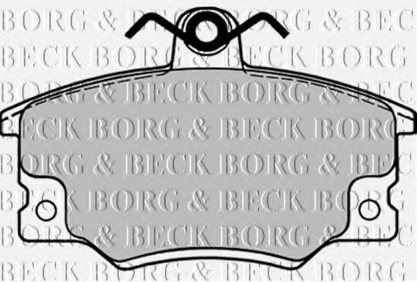 BORG & BECK BBP1090 Комплект тормозных колодок, дисковый тормоз