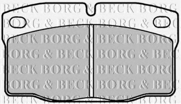 BORG & BECK BBP1092 Комплект тормозных колодок, дисковый тормоз