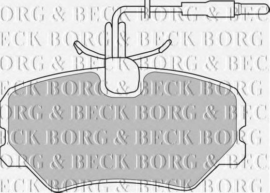 BORG & BECK BBP1105 Комплект тормозных колодок, дисковый тормоз