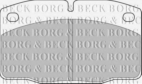 BORG & BECK BBP1117 Комплект тормозных колодок, дисковый тормоз