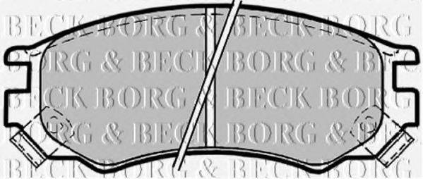 BORG & BECK BBP1156 Комплект тормозных колодок, дисковый тормоз
