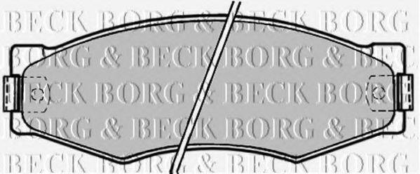 BORG & BECK BBP1180 Комплект тормозных колодок, дисковый тормоз