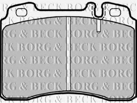 BORG & BECK BBP1181 Комплект тормозных колодок, дисковый тормоз