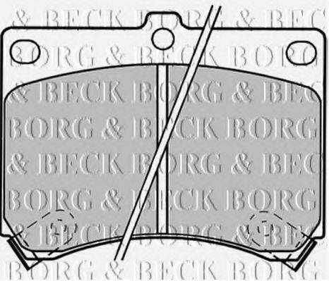 BORG & BECK BBP1208 Комплект тормозных колодок, дисковый тормоз