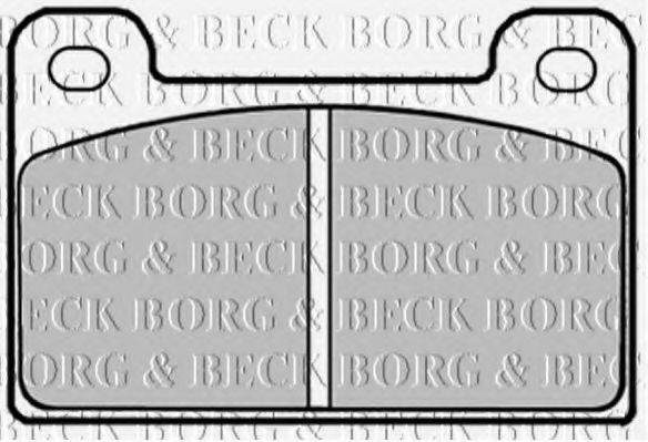 BORG & BECK BBP1292 Комплект тормозных колодок, дисковый тормоз