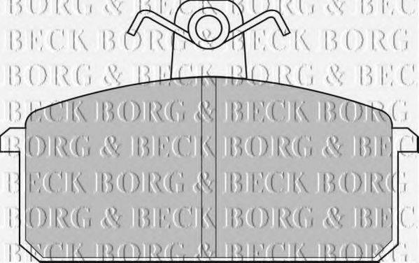 BORG & BECK BBP1348 Комплект тормозных колодок, дисковый тормоз