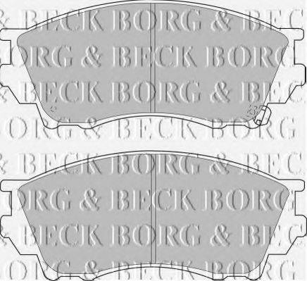 BORG & BECK BBP1356 Комплект тормозных колодок, дисковый тормоз