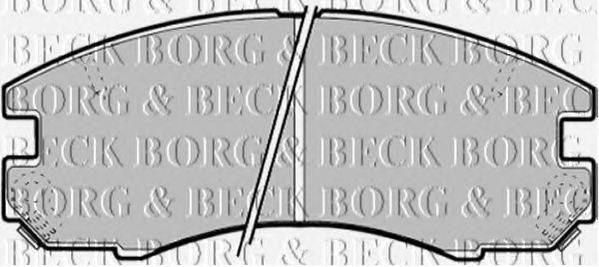 BORG & BECK BBP1375 Комплект тормозных колодок, дисковый тормоз