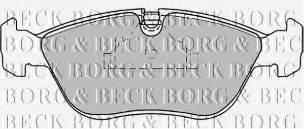 BORG & BECK BBP1390 Комплект тормозных колодок, дисковый тормоз