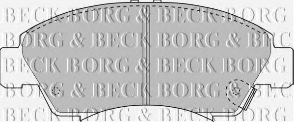 BORG & BECK BBP1467 Комплект тормозных колодок, дисковый тормоз