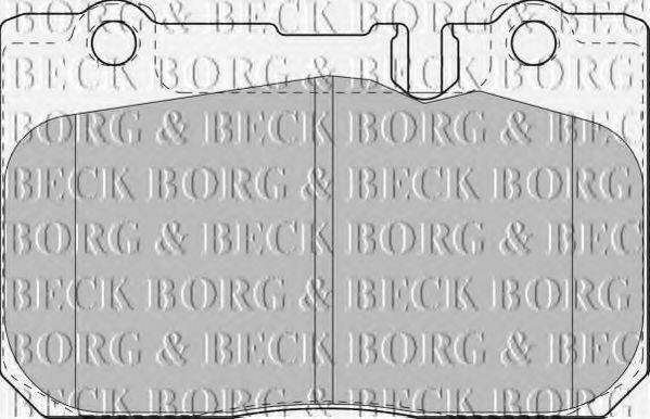 BORG & BECK BBP1631 Комплект тормозных колодок, дисковый тормоз