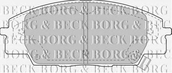 BORG & BECK BBP1742 Комплект тормозных колодок, дисковый тормоз