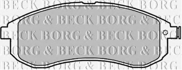 BORG & BECK BBP1840 Комплект тормозных колодок, дисковый тормоз