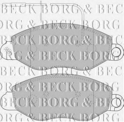 BORG & BECK BBP1850 Комплект тормозных колодок, дисковый тормоз