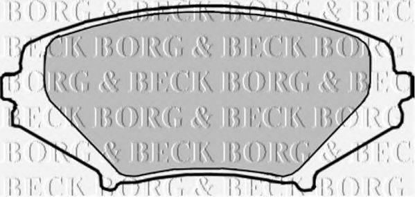 BORG & BECK BBP1915 Комплект тормозных колодок, дисковый тормоз