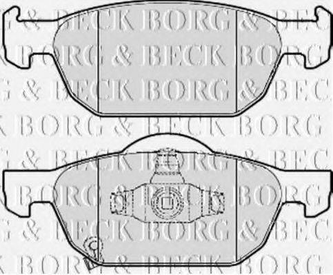 BORG & BECK BBP2076 Комплект тормозных колодок, дисковый тормоз