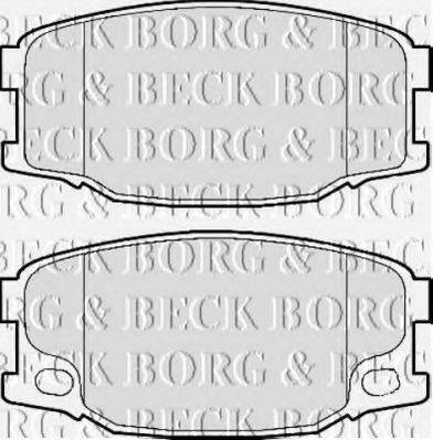 BORG & BECK BBP2158 Комплект тормозных колодок, дисковый тормоз