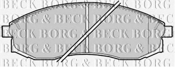 BORG & BECK BBP2165 Комплект тормозных колодок, дисковый тормоз
