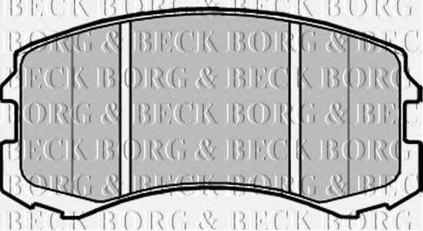 BORG & BECK BBP2201 Комплект тормозных колодок, дисковый тормоз