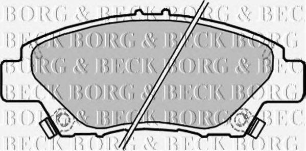 BORG & BECK BBP2207 Комплект тормозных колодок, дисковый тормоз