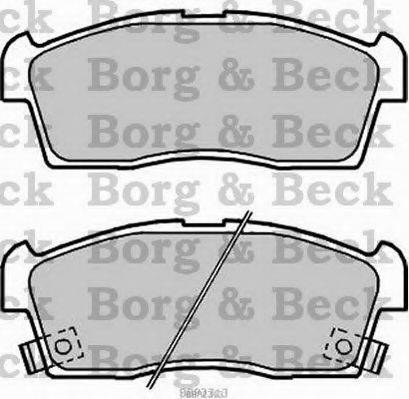 BORG & BECK BBP2313 Комплект тормозных колодок, дисковый тормоз