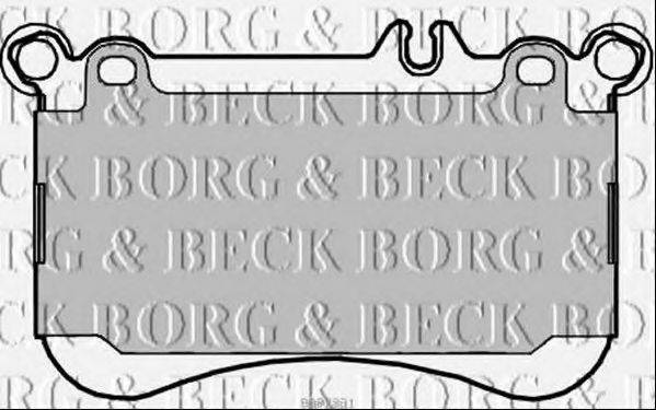 BORG & BECK BBP2331 Комплект тормозных колодок, дисковый тормоз