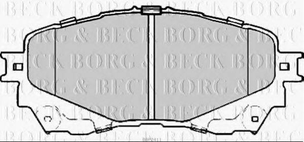 BORG & BECK BBP2411 Комплект тормозных колодок, дисковый тормоз
