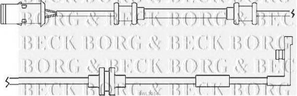 BORG & BECK BWL3014 Сигнализатор, износ тормозных колодок