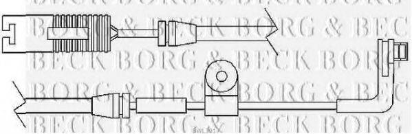 BORG & BECK BWL3017 Сигнализатор, износ тормозных колодок