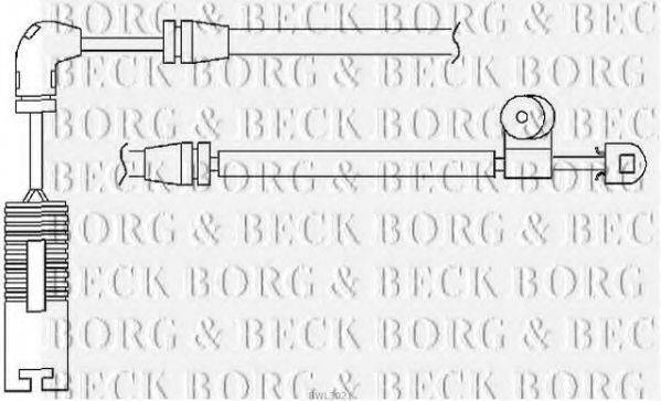 BORG & BECK BWL3021 Сигнализатор, износ тормозных колодок